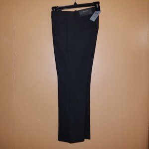 $98 ANN TAYLOR Sz 0-PETITE BLACK KICK CROP PANTS
